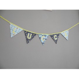 Guirlande fanions prénom Gabin