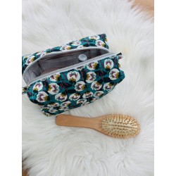 Trousse Sienna pivoines verte