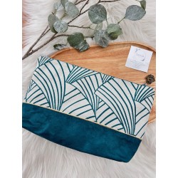 Très grande trousse retro verte